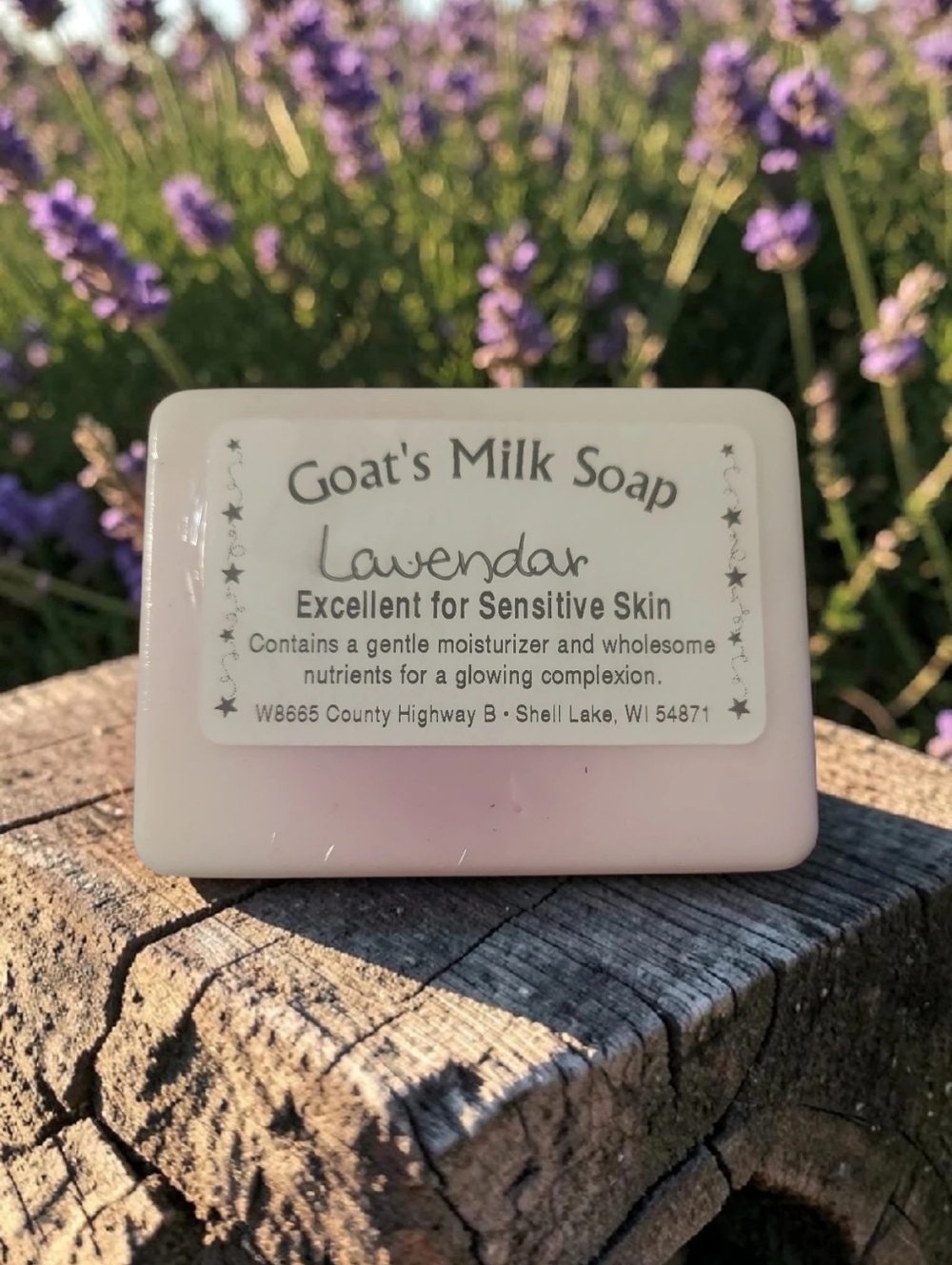 1 Home-made Amish Goat's Milk Soap Bar "Lavender" Borntregers Bundle 3 For $15